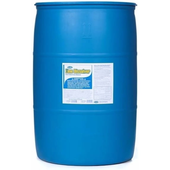 ComStar Lime Dissolver, 55 Gallon, & Scale Remover, Industrial Strength Descaler for Cooling Towers, Boilers, Coils, Urinals, Toilet Bowls, Ice Machines, Lab Equipment, Rust & Stain Cleaner (30-352)