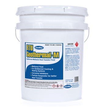 ComStar RTU Geothermal - M, Heat Transfer Fluid, Specially Formulated for Geothermal Systems, Ready to Use Methanol Formula, Made in USA, 5 Gallon (01-300)