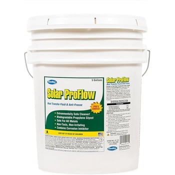 ComStar Solar ProFlow, 5 Gallon, Ready-To-Use High Temperature Heat Transfer Fluid & Anti-Freeze, Ideal for Closed Loop Solar Systems, Maximum Heat Transfer, Freeze Protection (01-175)