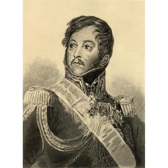 Comte Jean Rapp 1771-1821 Lieutenant General Under Napoleon.Photo-Etching Poster Print - 26 x 34