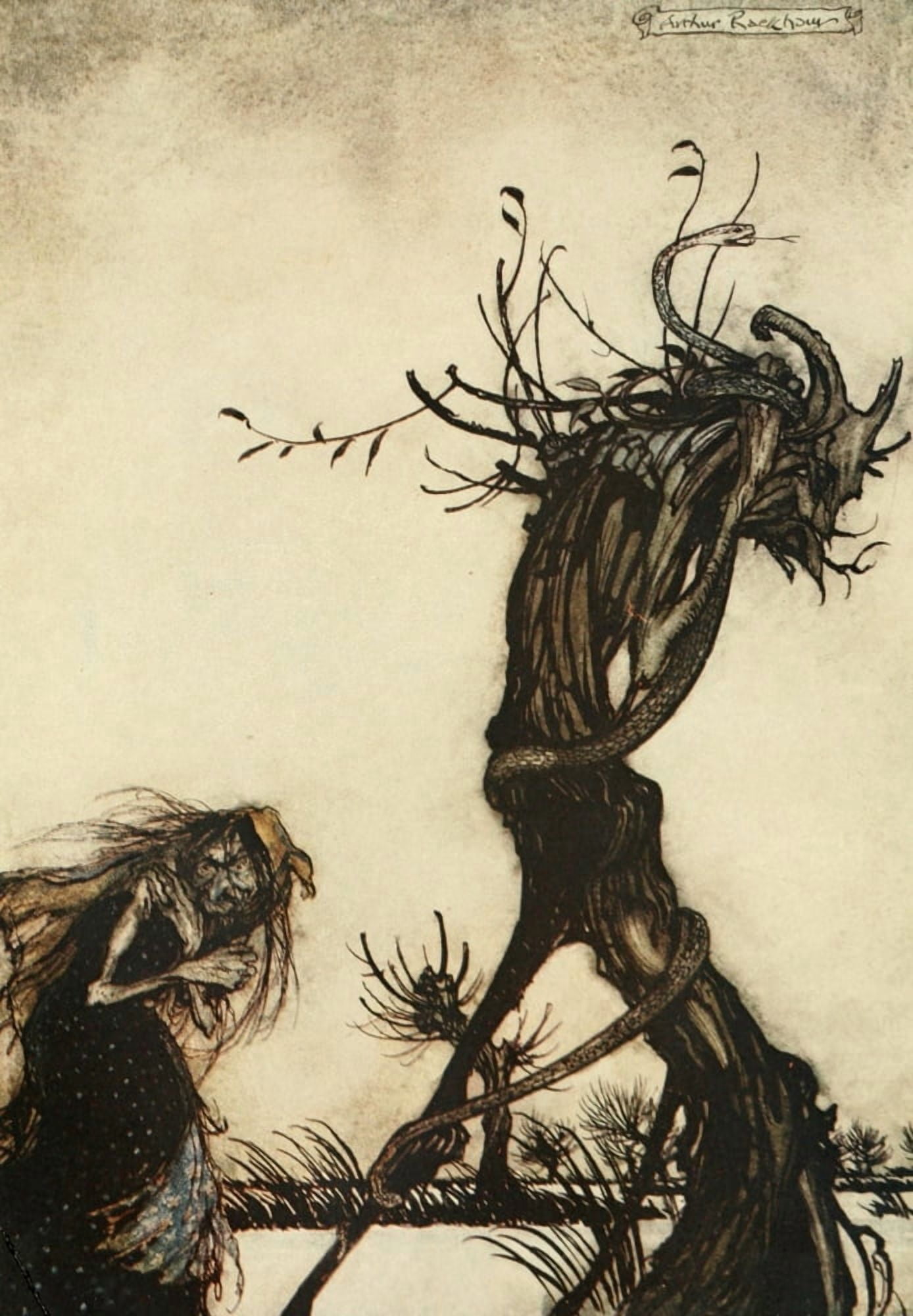 Comus 1921 No evil thing Canvas Art - A Rackham (18 x 24)