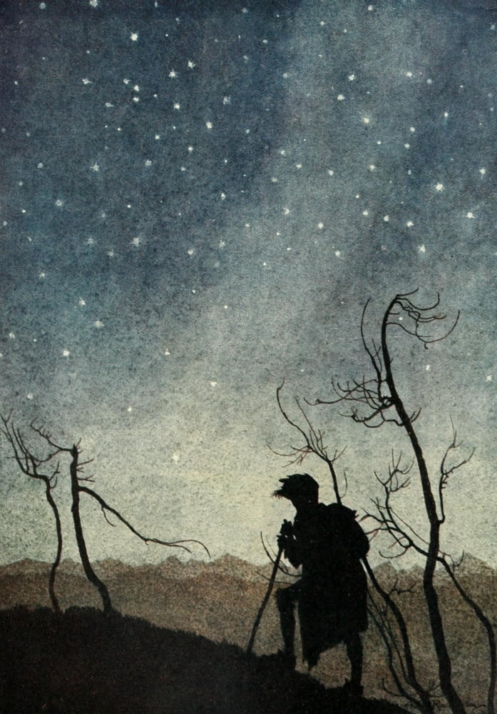 Comus 1921 The Stars Canvas Art - A Rackham (24 x 36)