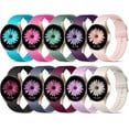 thumbnail image 1 of Comvin Compatible With Samsung Galaxy Watch 7/6/5/4 Bands 40mm 44mm/Watch 6 Classic 47mm 43mm/Watch 5 Pro Bands 45mm for Women Men, Silicone Soft Sport Wristbands, 1 of 7