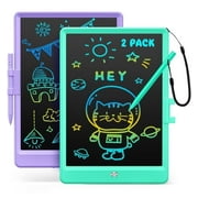 Comvin 2 Pack LCD Writing Tablet for Kids, 8.5 Inch Colorful Drawing Tablet Drawing Pad Electronic Doodle Board, Educational Learning Toys Birthday Gifts for Boys Girls Age 3 4 5 6 7 8