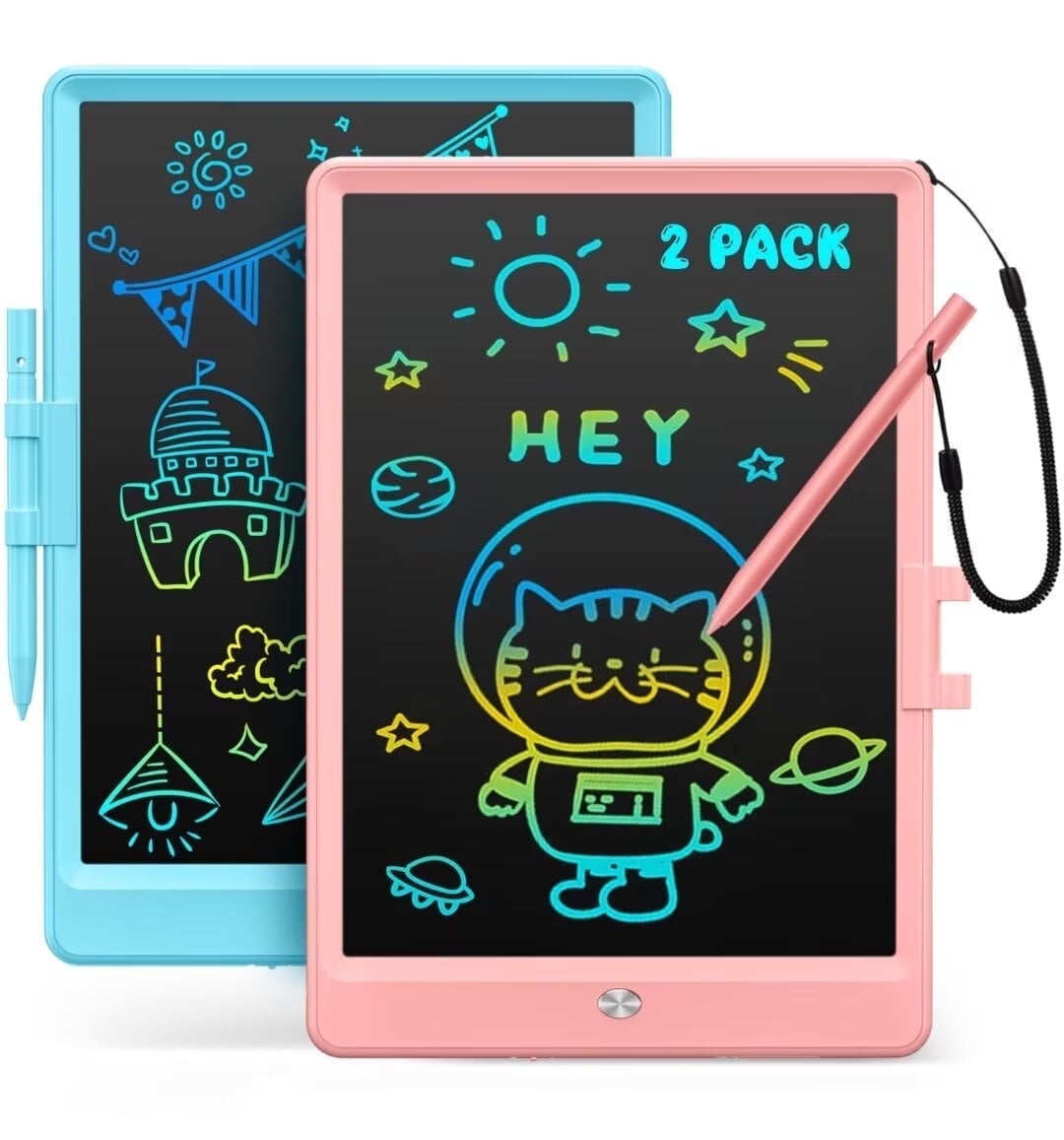 Tableau Lumineux à Dessin LED Pour Enfants - 7,87 Pouces - Effaçable Et Réutilisable - Jouet éducatif Pour Voyage, Maison, école - Avec Stylet Et Support - 6