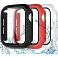 thumbnail image 1 of Comvin 3 Pack PC Case For Apple Watch Case 40mm 45mm 41mm 44mm 42mm 38mm with Screen Protector, Full Protective Waterproof Bumper Touch Sensitive Screen Cover for iWatch SE Series 8 7 6 5 4 3 2 1, 1 of 2