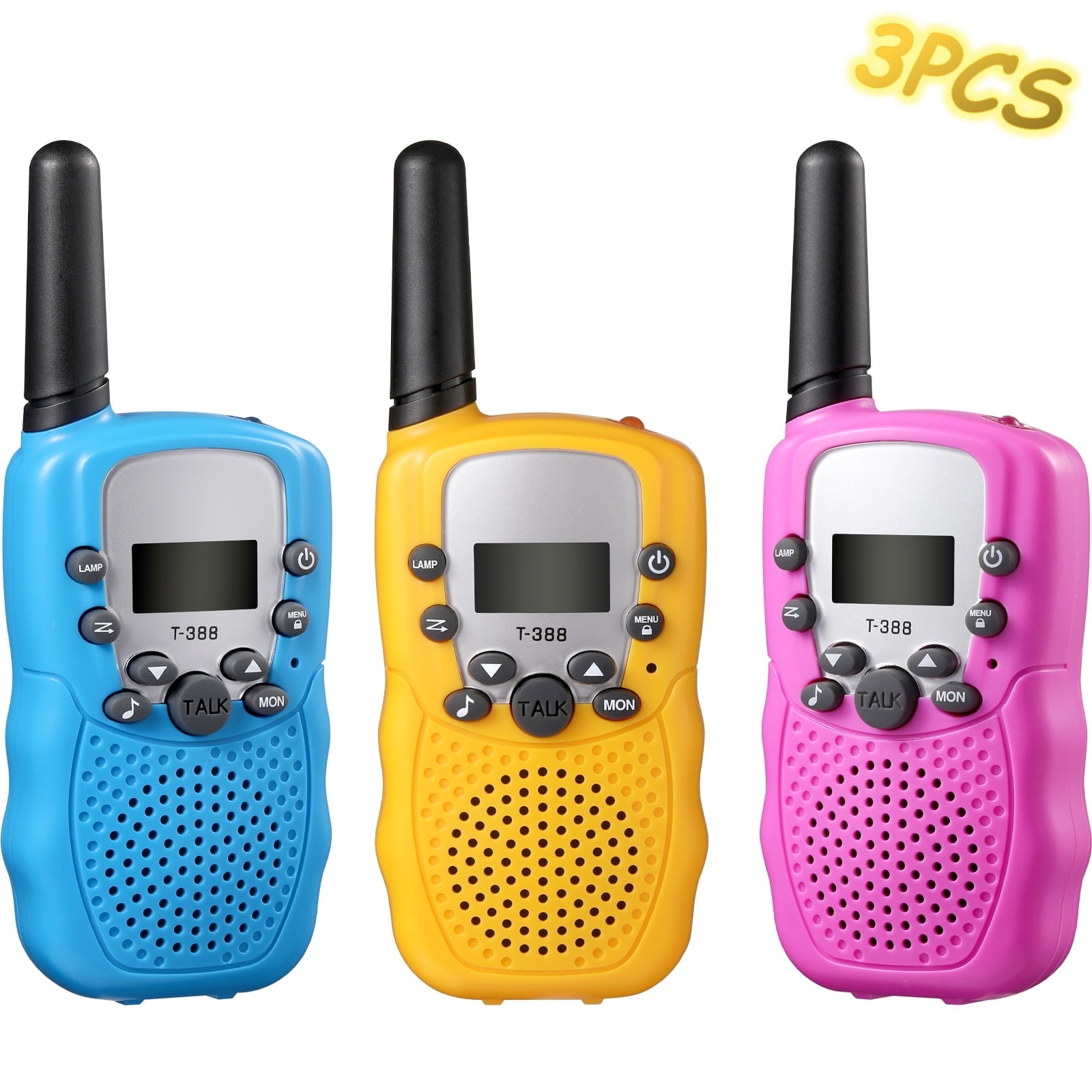 3D Barbie Walkie Talkies For Girls Kids Toys, 50m Range Push