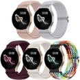 thumbnail image 1 of Comvin 5 Pack Compatible with Samsung Watch Bands for Galaxy Watch 7 6 5 4 40mm 44mm/Watch 6 4 Classic Band 43mm 47mm/Galaxy Watch 5 Pro Band 45mm, 20mm Braided Stretchy Sport Straps Women Men, 1 of 7