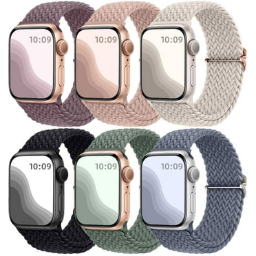 Comvin Compatible With Apple Watch Bands 40mm 38mm 41mm 42mm 44mm 45mm 49mm for Women Men, Nylon Braided Elastic Straps Fits For iWatch Ultra SE Series 10 9 8 7 6 5 4 3