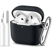 Comvin for Airpods 4 Case Cover with Cleaner Kit, Soft Silicone Full Protective Case for AirPods 4 with Keychain Compatible with Apple Airpods 4 Case for Women Men, Lilac