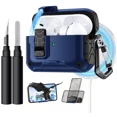 thumbnail image 1 of Comvin for Apple AirPods Pro 3 Case Cover, Magnetic Automatic Secure Lock with Phone Stand & Cleaning Kit, Full Shockproof Case for Airpods Pro 3rd Generation 2025 Compatible with Magsafe, 1 of 8
