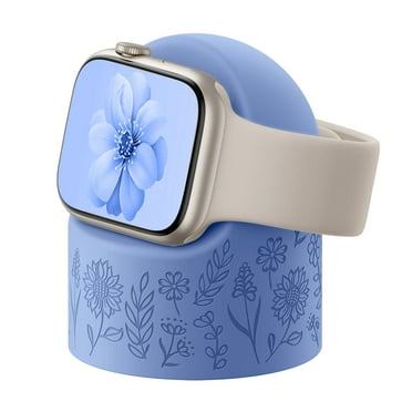 Comvin Compatible with Apple Watch Charger Stand for Apple Watch Series Ultra2/Ultra/10/9/8/7/6/5/4/3/2/1/SE (49mm, 46mm, 45mm, 44mm, 42mm, 41mm, 40mm, 38mm), iWatch Apple Watch Stand Dock, Blue