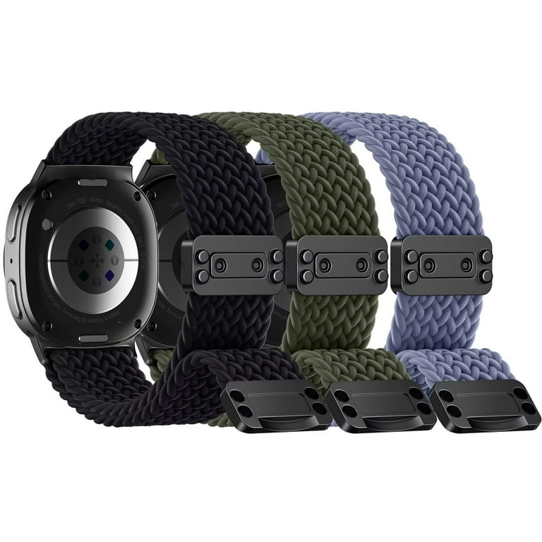 Comvin Pack Braided Stretchy Bands with Magnetic Clasp Compatible with  Samsung Galaxy Watch Band 40mm 44mm, Samsung Galaxy Watch Classic