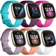 thumbnail image 1 of Comvin Compatible With Fitbit Versa 3/Versa 4/Sense 2/Sense Bands for Women Men, Soft Sport Silicone Wristbands, 1 of 6