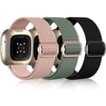 thumbnail image 1 of Comvin Compatible With Fitbit Versa 4/Versa3/Sense2/Sense Bands for Women Men, Nylon Stretchy Elastic Solo Loop, 1 of 6