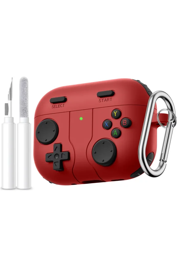 Comvin Compatible with AirPods Pro 3 Case 2025, Shockproof Silicone Game Case for Apple AirPods Pro 3 with Cleaner Kit & Keychain for Men Boy