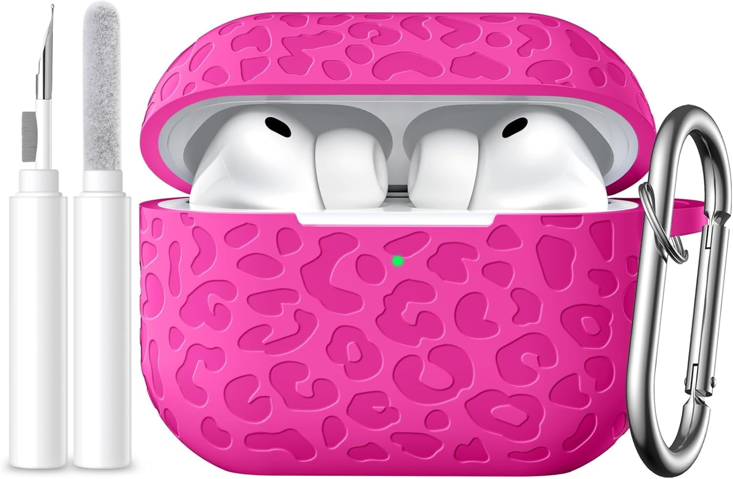Comvin Compatible with AirPods Pro 3 Case Cover(2025), Soft Leopard Engraved Silicone Case for Apple Airpods Pro 3rd Generation (2025)
