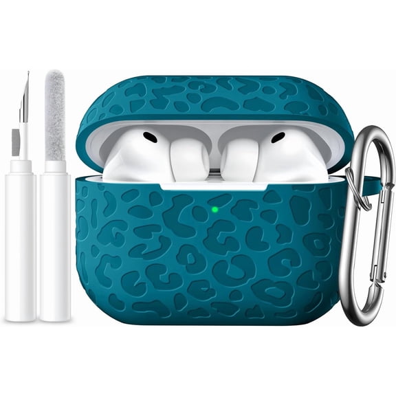 Comvin Compatible with AirPods Pro 3 Case Cover(2025), Soft Leopard Engraved Silicone Case for Apple Airpods Pro 3rd Generation (2025)