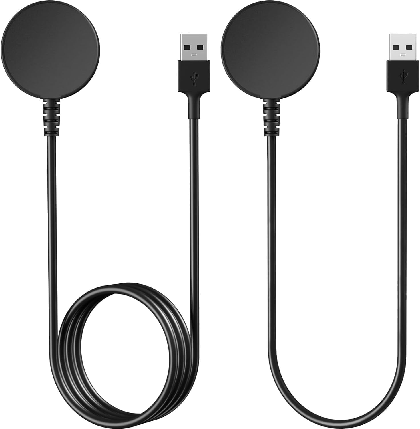 Comvin 2-Pack for Samsung Galaxy Watch Charger, USB Fast Watch Charger Compatible With Samsung Galaxy Watch 8/8 Classic/7/6/6 Classic/ 5/5 Pro/4/4 Classic, 3.3f