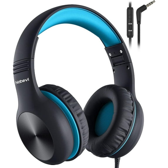 Comvin Wired Kids Headphones for School, Foldable Over-Ear Headphones for Kids Toddlers Boys Girls with Sharing Function & Safe Volume Limited