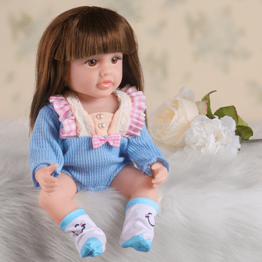 Comvin Lifelike Reborn Baby Dolls, 12 Inch Cute Realistic Newborn Baby Dolls Girl with Soft Silicone Body, Poseable Real Life Baby Doll with Doll Accessories Gift Set for Kids Age 1+