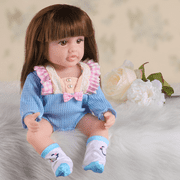 Comvin Lifelike 12 Inch Reborn Baby Dolls,Realistic Baby Dolls Girl Real Life Baby Doll Full Silicone with Accessorries for 3+ Kids Gifts Collection