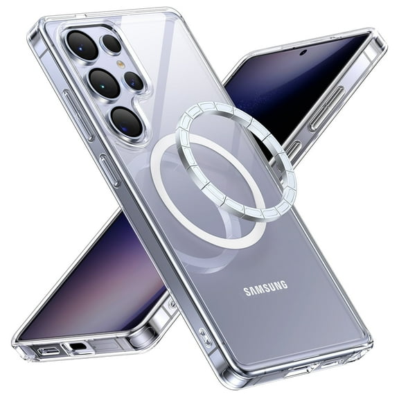 Comvin Magnetic for Samsung Galaxy S25 Ultra Case, Shockproof Slim Crystal Clear Phone Case for Samsung S25 Ultra, Clear