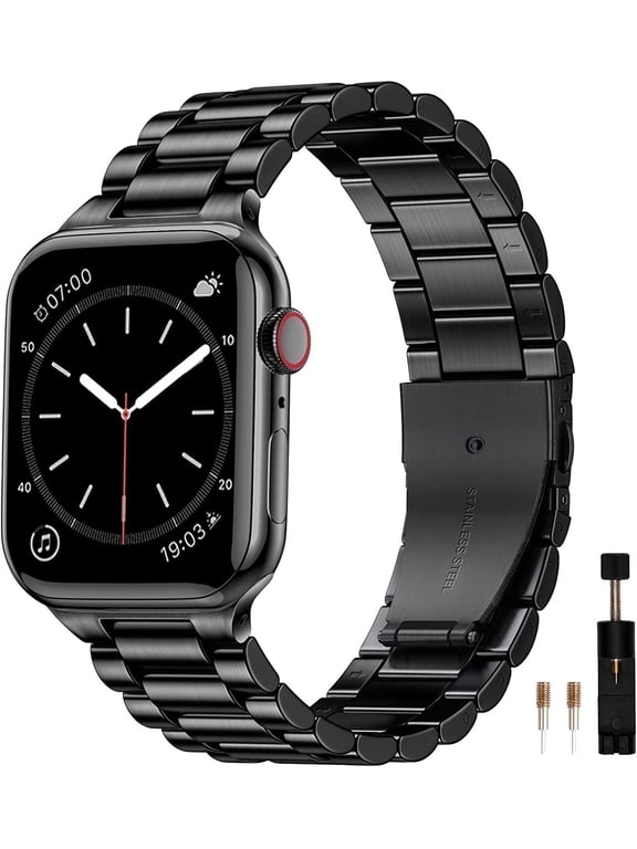 Metal Fits For Apple Watch Bands 46mm 45mm 49mm 42mm 44mm for Men Women, Stainless Steel Straps Compatible With iWatch Ultra Series 11 10 9 8 7 6 5 4 3 SE