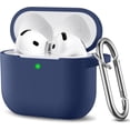 thumbnail image 1 of Comvin Compatible With Apple Airpods 4 Case Cover for Women Men, Silicone, Navy Blue, 1 of 8