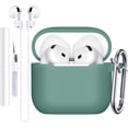 thumbnail image 1 of Comvin for Apple Airpods 4 Case Cover for Women Men, with Cleaner Kit Fits & Anti-Loss Strap, Green, 1 of 9