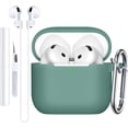 thumbnail image 1 of Comvin for Apple Airpods 5 & 4 Case Cover for Women Men, with Cleaner Kit Fits & Anti-Loss Strap, Green, 1 of 8