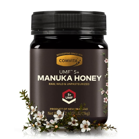 Comvita Certified UMF 5+ (MGO 83+) Raw Manuka Honey, Authentic, Wild, Unpasteurized, Non-GMO Superfood for Daily Wellness I 35.2 oz
