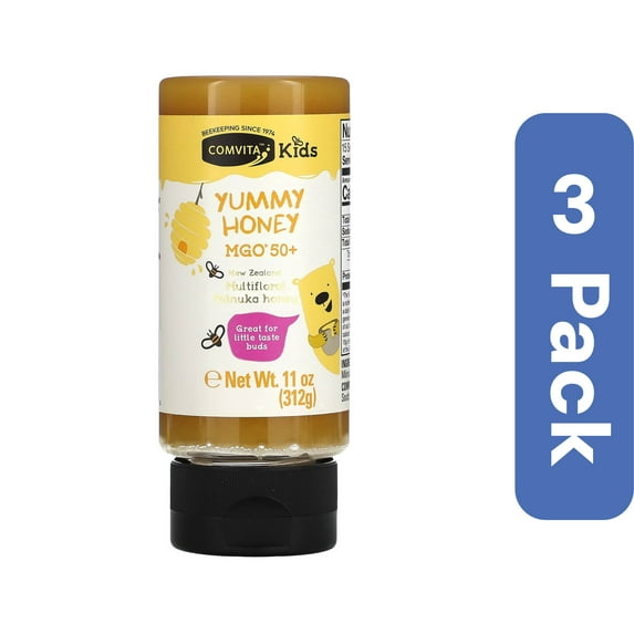 Comvita, Kids, Yummy Honey, MGO 50+, 11 oz (312 g) Pack of 3