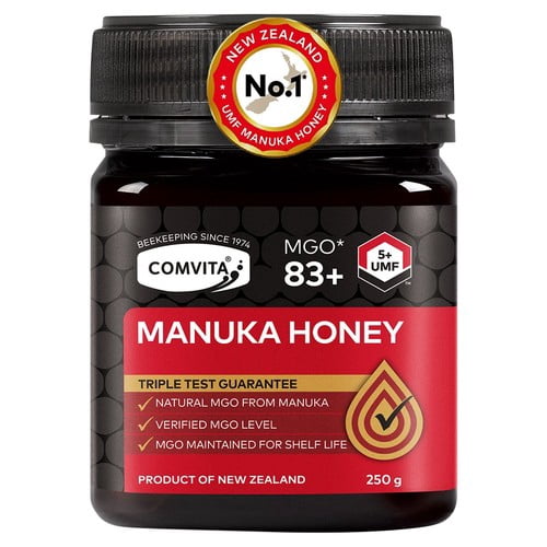 Comvita Manuka Honey MGO 83+ (UMF 5+) 250g, British Import (Pack of 2)