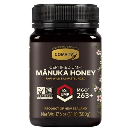 Raw Manuka Honey, Certified UMF 10+ (MGO 263+), 1.1 lb (500 g), Comvita