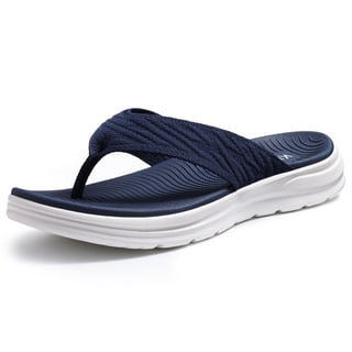 Comwarm Sport Flip Flops for Women, Comfortable Walking House Thong Sandals Slippers for Summer, Navy