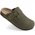 thumbnail image 1 of Comwarm Suede Clogs for Women Footbed Sandals Potato Shoes with Arch Support, 1 of 6