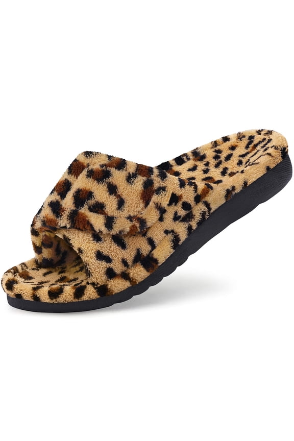 Women's Orthotic Arch Support Slippers,Confortable Fuzzy Slippers for Women, Cozy Furry Indoor House Slippers for Ladies