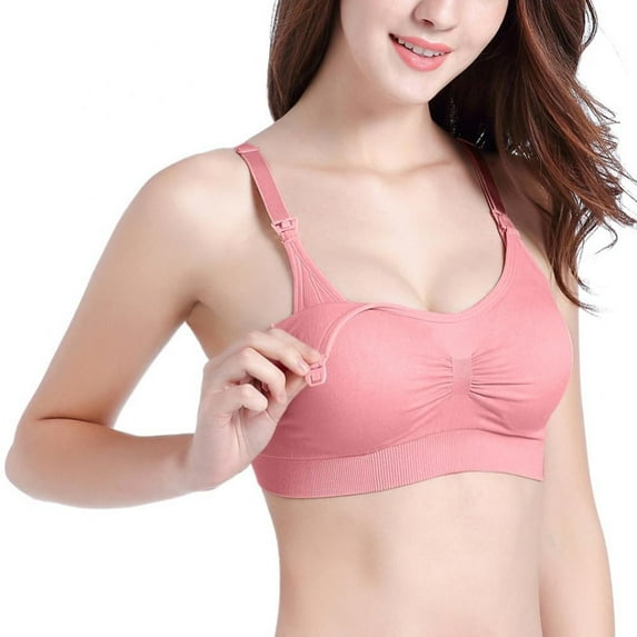 Comy 1PACK Full Bust Seamless Nursing Maternity Bras M-XXL Hands-free Pumping Bralette Underwear