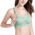 thumbnail image 1 of Comy 1PACK Full Bust Seamless Nursing Maternity Bras M-XXL Hands-free Pumping Bralette Underwear, 1 of 17