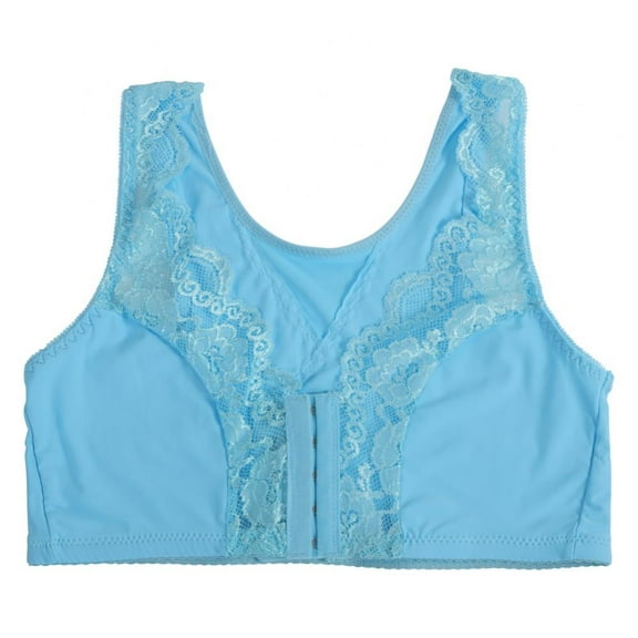 Comy Women's Lace Bra Full Coverage Minimizer See Through Wirefree Unlined Non-Padded Plus Size Bras