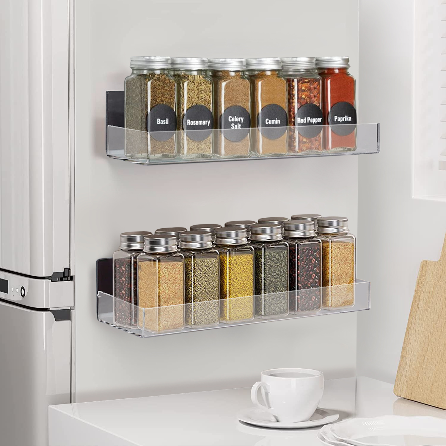 Spice Rack Organizer, Emapoy Spice Rack, for Refrigerator