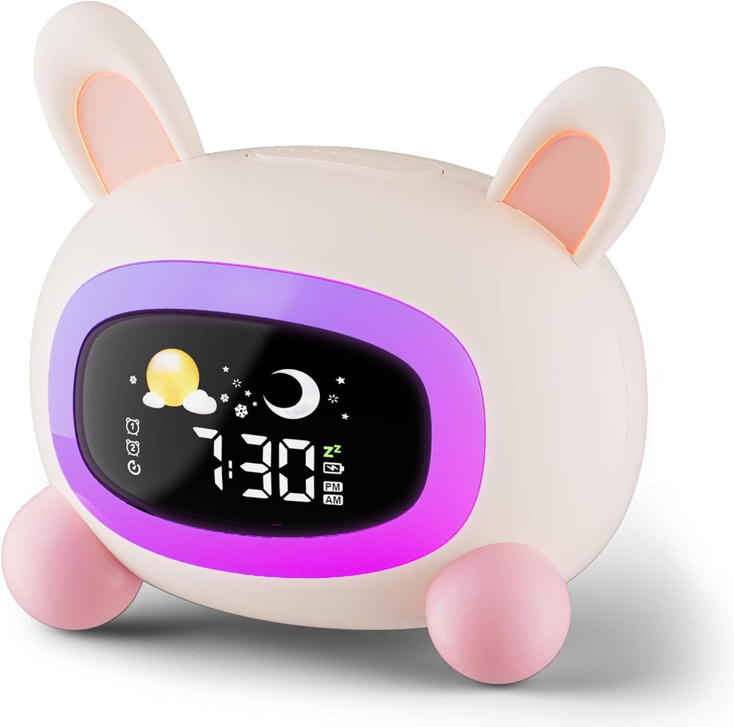 Comzler Kids Alarm Clock, Rabbit Digital Sleep Training Alarm Clock