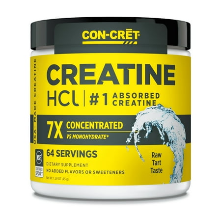 Con-Cret Patented Creatine HCl, Raw Unflavored, 1.7 oz (48 g)