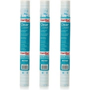 Con-Tact Brand Clear Contact Adhesive Protective Liner, 13.5 in x 5 ft Roll, 3 Count