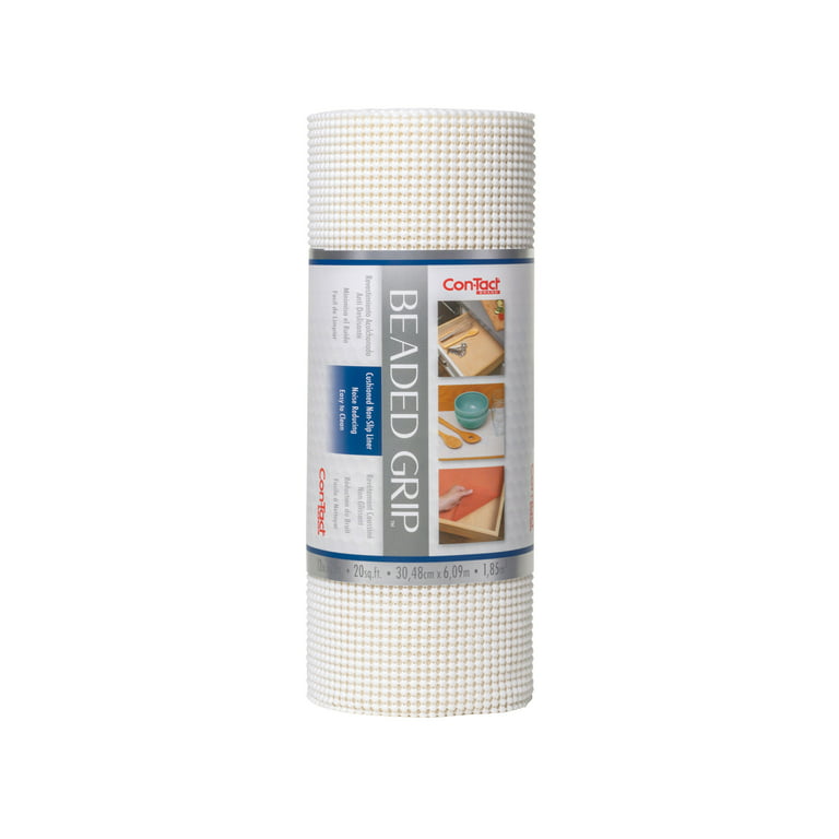 Con-Tact 20 In. x 5 Ft. White Beaded Grip Non-Adhesive Shelf Liner