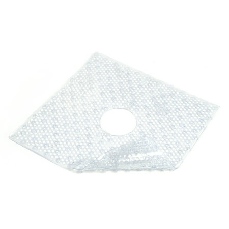 Con-Tact Brand Bubble PVC Clear Shower Mat, 21 in x 21 in