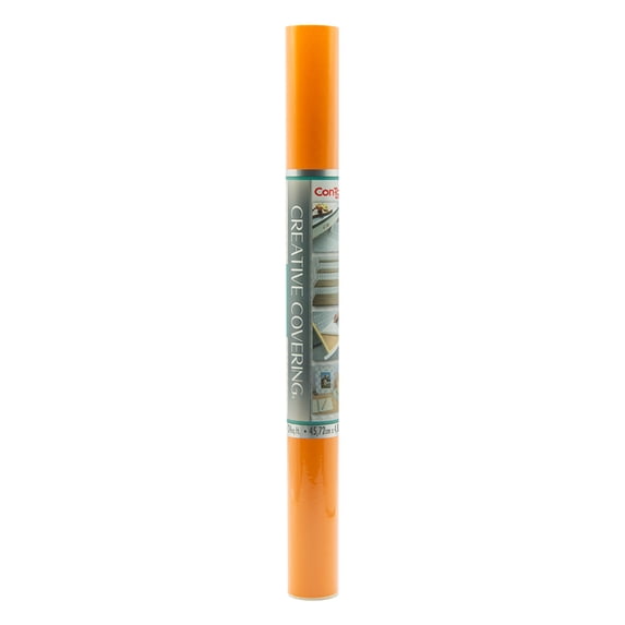Con-Tact Brand Contact paper Adhesive Shelf Liner 18 in x 16ft, Orange
