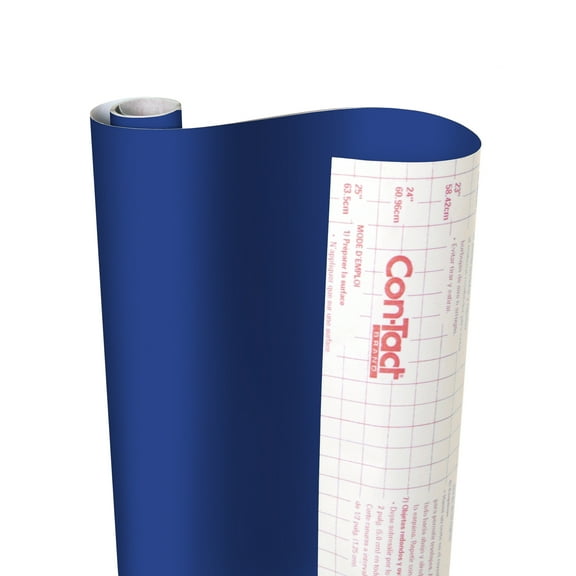 Con-Tact Brand Creative Covering Adhesive Covering, Royal Blue, 18" x 16 ft