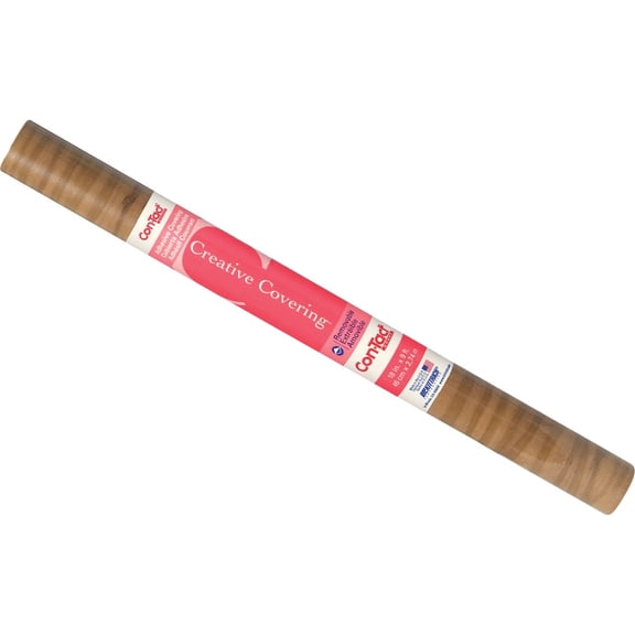 Con-Tact Brand' Vinyl' Wood Self Adhesive for Drawer & Shelf Liners, Suitable for Dcor, Knotty Pine